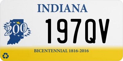 IN license plate 197QV