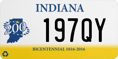 IN license plate 197QY