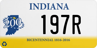 IN license plate 197R