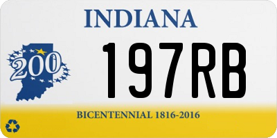 IN license plate 197RB