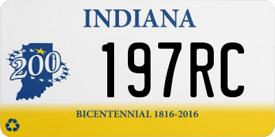 IN license plate 197RC