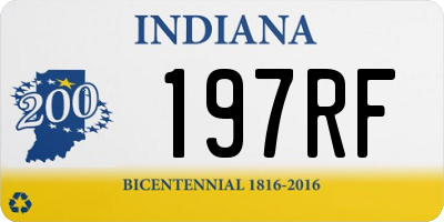 IN license plate 197RF