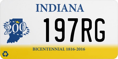 IN license plate 197RG