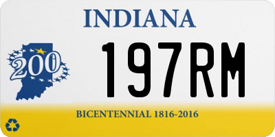 IN license plate 197RM