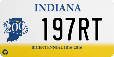 IN license plate 197RT