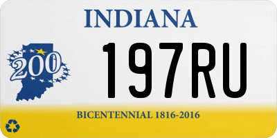 IN license plate 197RU