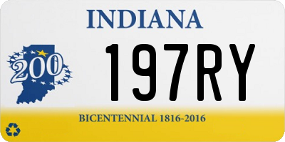 IN license plate 197RY