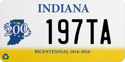 IN license plate 197TA