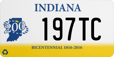 IN license plate 197TC