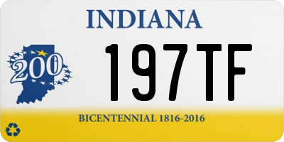 IN license plate 197TF