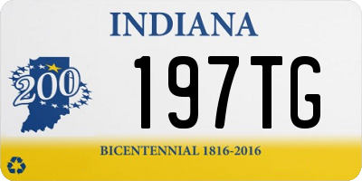 IN license plate 197TG