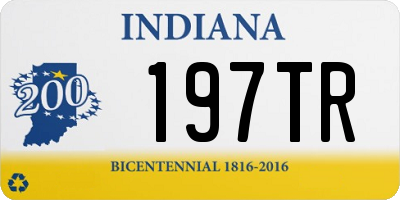 IN license plate 197TR