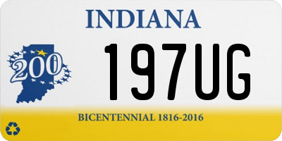 IN license plate 197UG