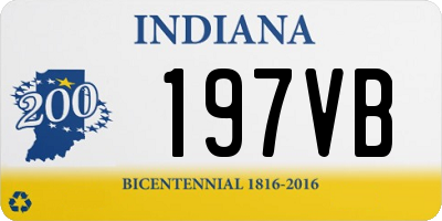 IN license plate 197VB