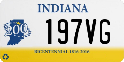 IN license plate 197VG