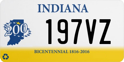 IN license plate 197VZ