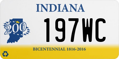 IN license plate 197WC