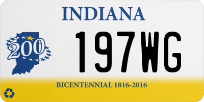 IN license plate 197WG