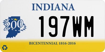 IN license plate 197WM