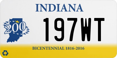 IN license plate 197WT