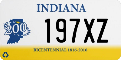 IN license plate 197XZ