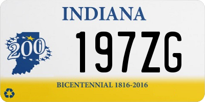 IN license plate 197ZG