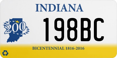 IN license plate 198BC