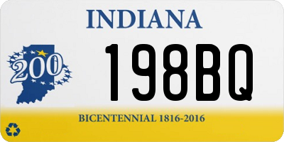 IN license plate 198BQ