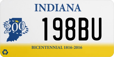IN license plate 198BU