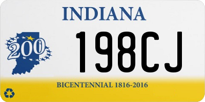 IN license plate 198CJ