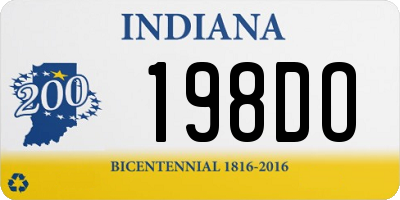 IN license plate 198DO