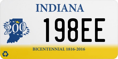 IN license plate 198EE