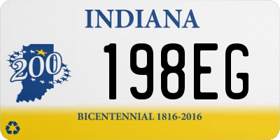 IN license plate 198EG