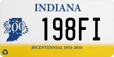 IN license plate 198FI