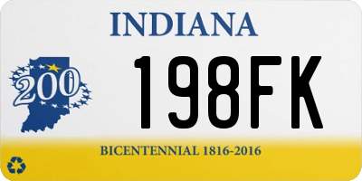 IN license plate 198FK