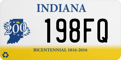 IN license plate 198FQ