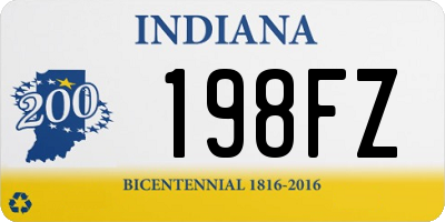 IN license plate 198FZ