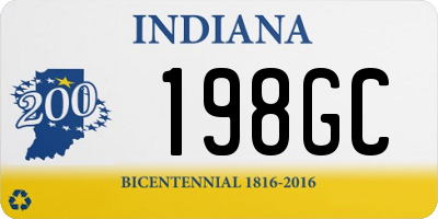 IN license plate 198GC