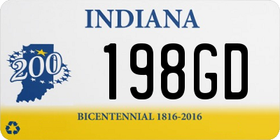 IN license plate 198GD