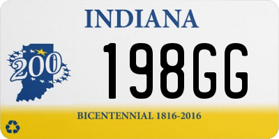 IN license plate 198GG