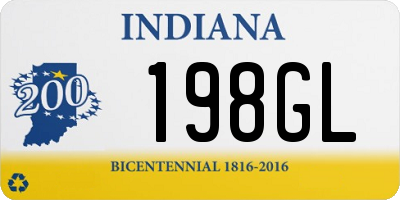 IN license plate 198GL