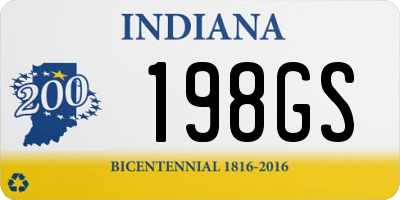 IN license plate 198GS