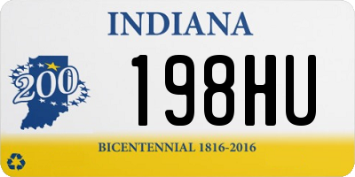 IN license plate 198HU