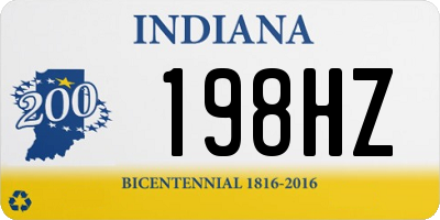 IN license plate 198HZ