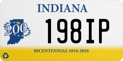 IN license plate 198IP