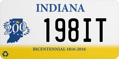 IN license plate 198IT