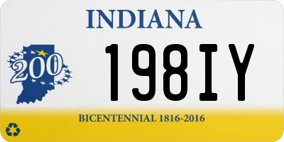 IN license plate 198IY