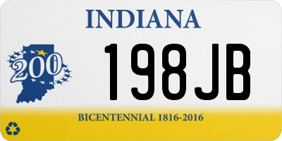 IN license plate 198JB