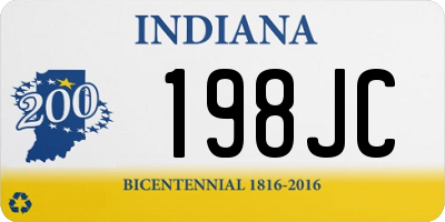 IN license plate 198JC