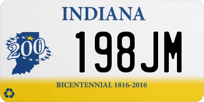 IN license plate 198JM